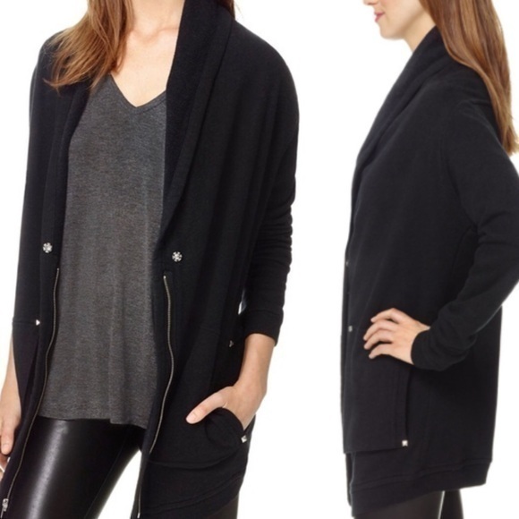 Wilfred Free  Rousseau Black Sweater Studded Cardigan Size XS - Picture 1 of 9
